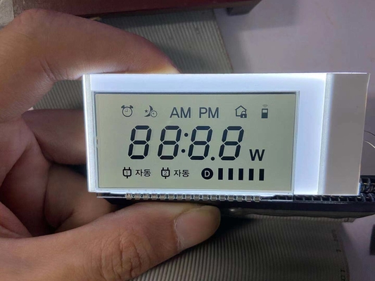 Tn 7 Segment LCD Display 12 O Clock positief Monochroom Transmissive Lcd Module Transparent karakter voor klok