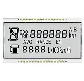 Douane Positieve STN LCD Vertoning Zeven Segment voor Autodashboard 1/4 Plicht Drijfmethode