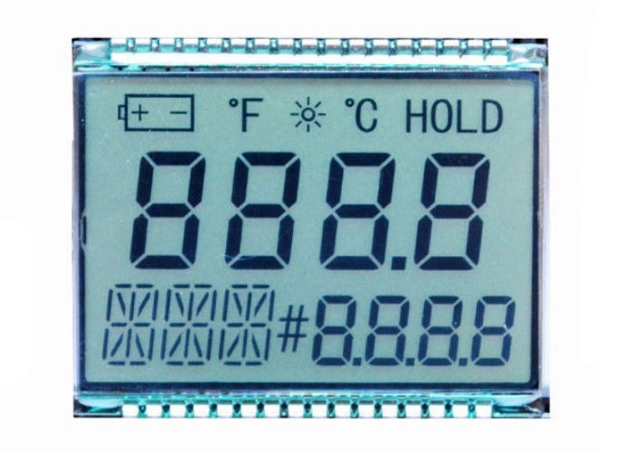 Douane 4 Cijfer TN Weerspiegelende LCD van de 7 Segment Numerieke Vertoning Vertoning voor de Schakelaar van de Meterspeld