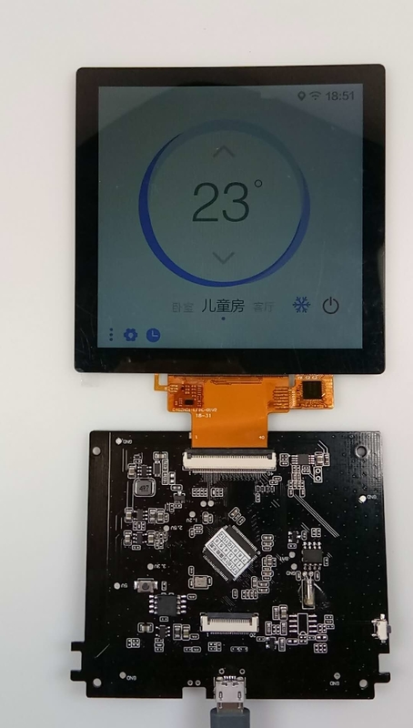 3.95“ de Vertoningstouchscreen van TFT 720x720 Lcd Vertonings Transmissive Type Kleurenlcd Comité