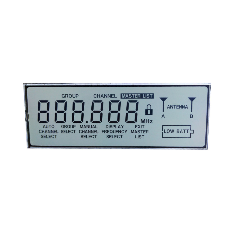 Monochroom Kleine 6'Clock Positieve TN 50 Pin LCD Display 6 Digit 7 Segment