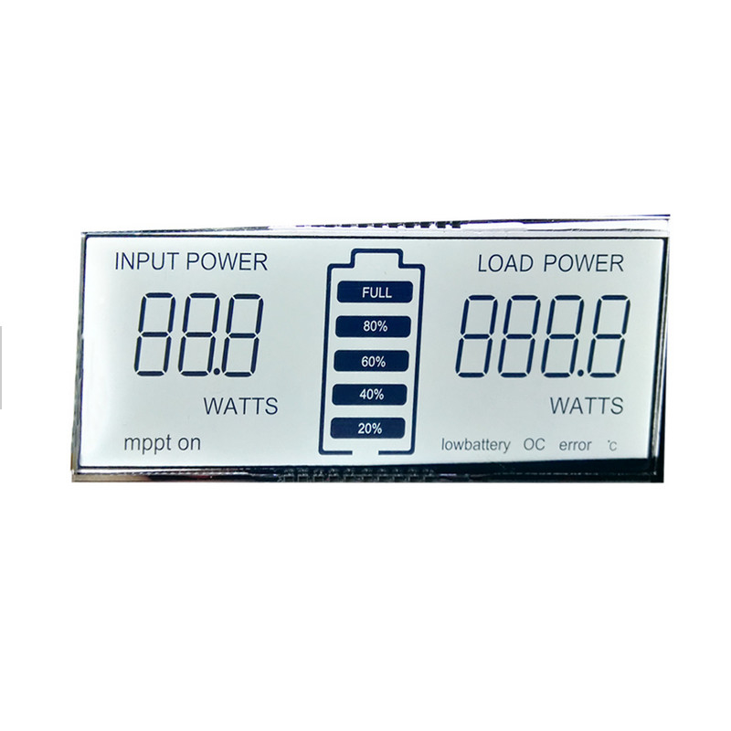 Monochroom Kleine 6'Clock Positieve TN 50 Pin LCD Display 6 Digit 7 Segment