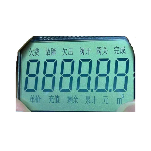 Aangepast formaat 7 Segment Transparant Negatief LCD-scherm TN STN HTN FSTN VA Type