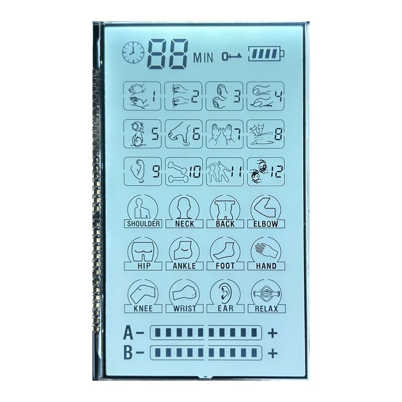 Positieve 6 O' CLOCK Transmissive Monochrome Va Lcd Display Screen PIN voor massager