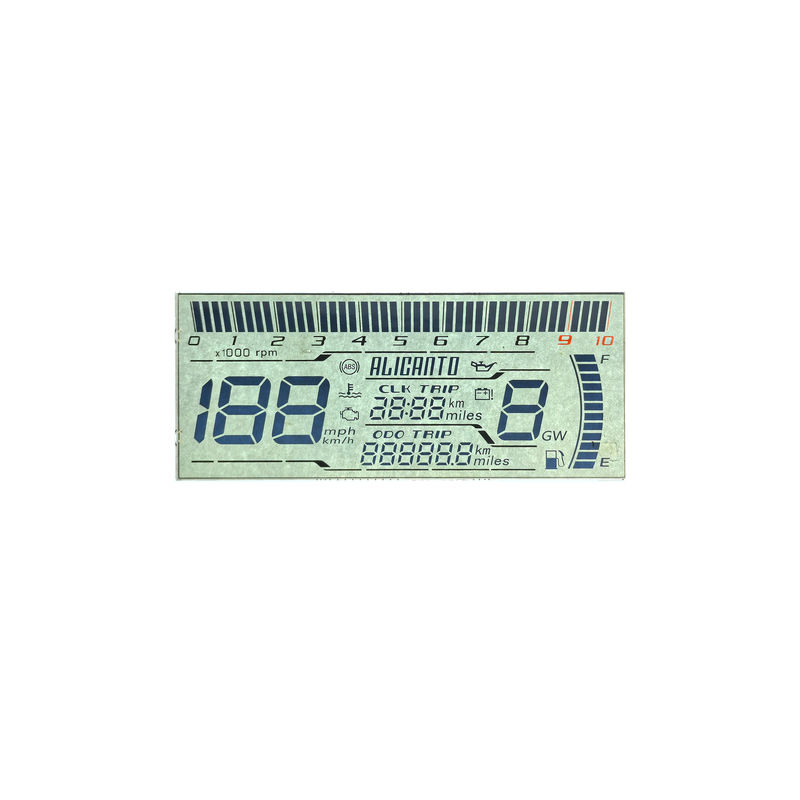 Fabrikant Goedkoop Custom HTN LCD Display Achtvorm Monochroom 7 Segment Grafisch LCD Scherm Voor Motorfiets Instrumenten