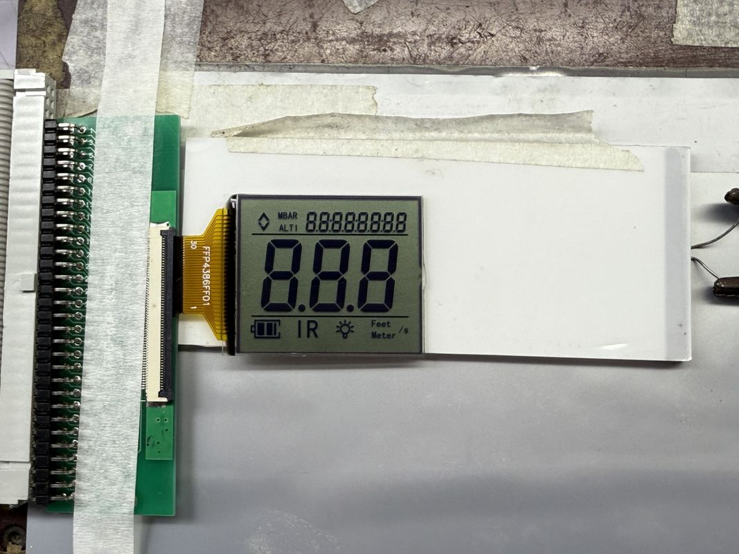 Aangepaste FSTN zwart -wit LCD -display | Monochrome segment LCD voor industriële en elektronische toepassingen