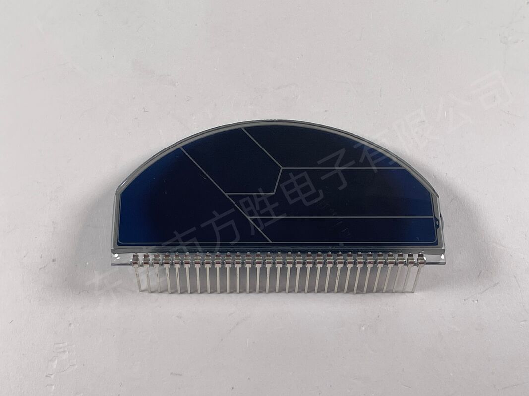 Aangepaste blauwe film motorfiets lcd-scherm lcd-monochroom displays halfrond snelheidsmeter lcd-scherm