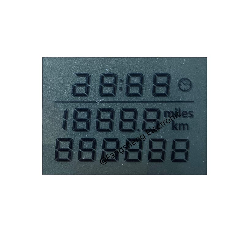 Aangepast LCD-scherm voor motorfietsen TN LCD Heat Seal Connector Snelheidsmeter Segment LCD-scherm OEM-ondersteuning