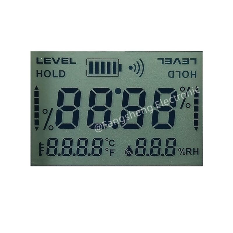 Aangepast TN positief segment LCD-scherm voor thermometer en hygrometer Reflecterend positief segment LCD-displaypaneel TN STN FSTN-fabriek
