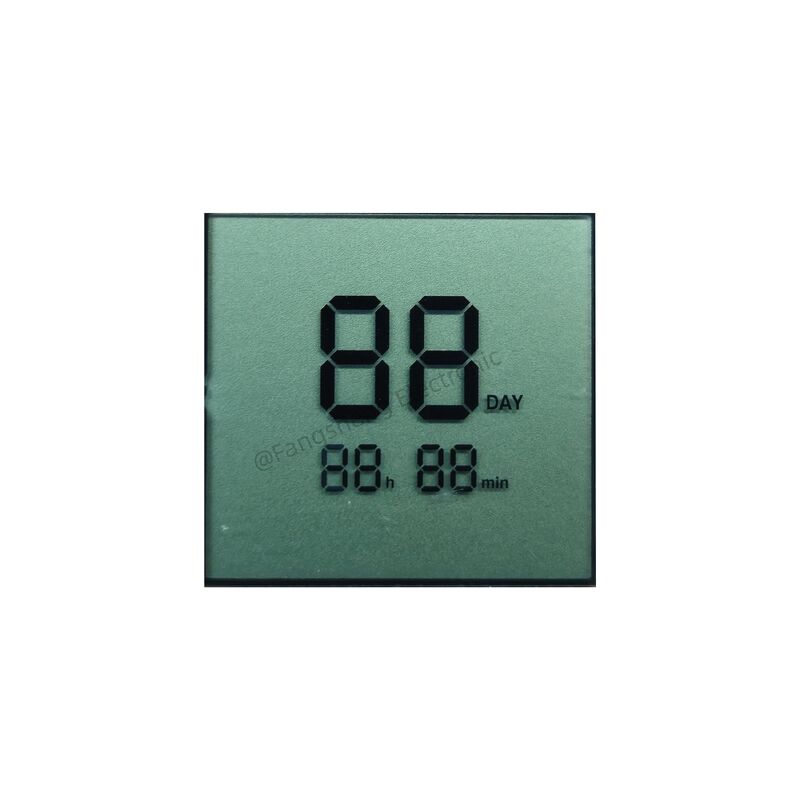 Aangepast TN LCD 2-cijferig 7-segment LCD-scherm Reflecterend positief LCD-schermpaneel voor timer