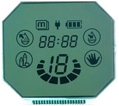 Douane Lcd om het Vertoningsscherm, van de de Vertoningsmodule van VA Negatieve het Contrastlcd Hoge Vertoning, 7 Segment Rond gemaakte Lcd Module