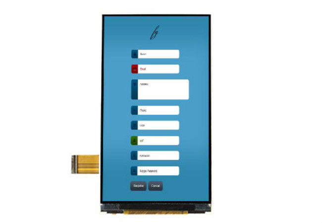 4,5 Duim 540 * 960 TFT LCD Weerstand biedend Touchscreen Ips Comité Lcd Mipi/Rgb Facultatieve Interface