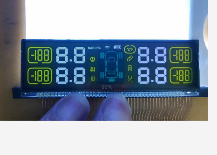 Het douane3v 5v FSTN Lcd Scherm met Metaalspeld Connetor 7 Segmentlcd Vertoning
