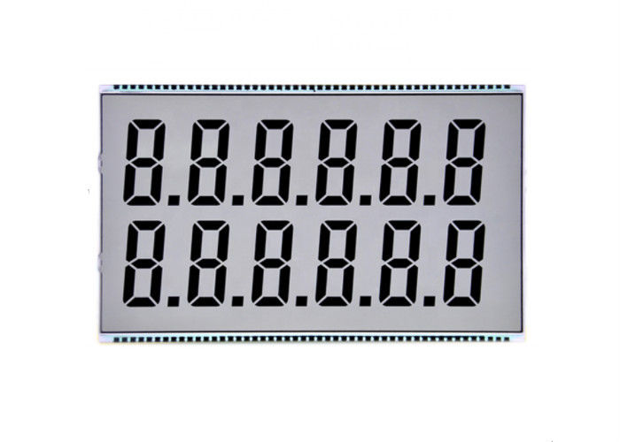 TN Lcd het Cijfer Lcd van de Vertoningsdouane Lcd van de 7 Segmentvertoning Transparant het Scherm Zwart-wit Lcd Comité voor Brandstofdashboard