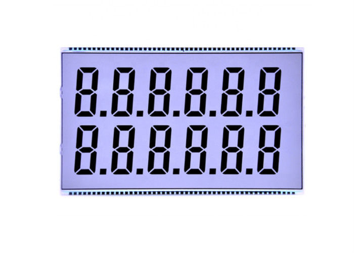 TN Lcd het Cijfer Lcd van de Vertoningsdouane Lcd van de 7 Segmentvertoning Transparant het Scherm Zwart-wit Lcd Comité voor Brandstofdashboard