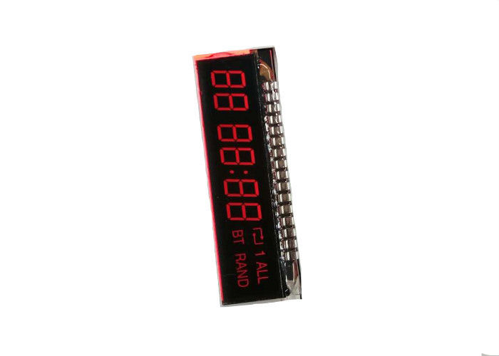 Zeven Segment Negatieve LCD Vertoning met de Schakelaar van de Metaalspeld voor Elektronische Tijdopnemer
