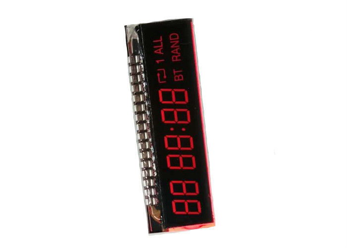 Zeven Segment Negatieve LCD Vertoning met de Schakelaar van de Metaalspeld voor Elektronische Tijdopnemer