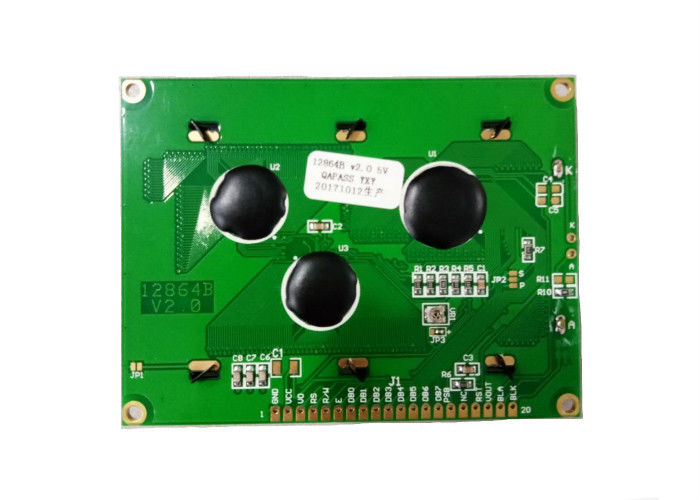 5V 12864 Lcd van de de Punten het Grafische Matrijs van Vertoningsmodule 128 x 64 de MAÏSKOLFlcd Scherm met Blauwe Backlight