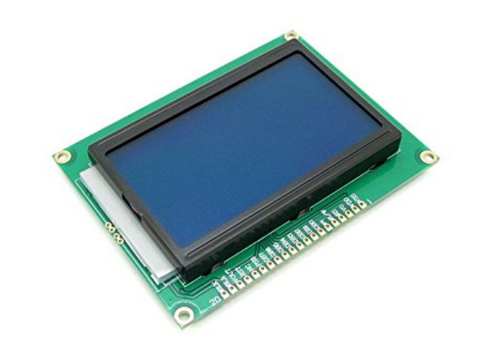 5V 12864 Lcd van de de Punten het Grafische Matrijs van Vertoningsmodule 128 x 64 de MAÏSKOLFlcd Scherm met Blauwe Backlight