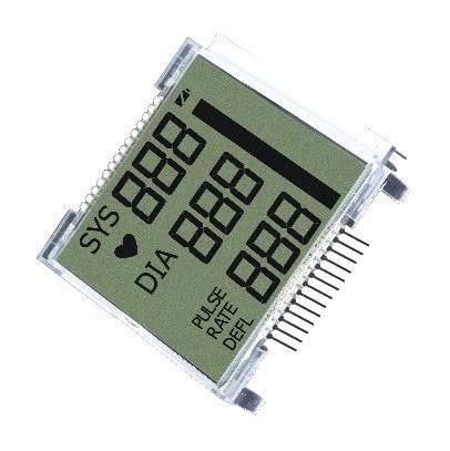 Zwart-wit TN LCD Vertoning 7 Segment 4 Cijfer Alfanumeriek met Waterdichte Schakelaar 18 Speld