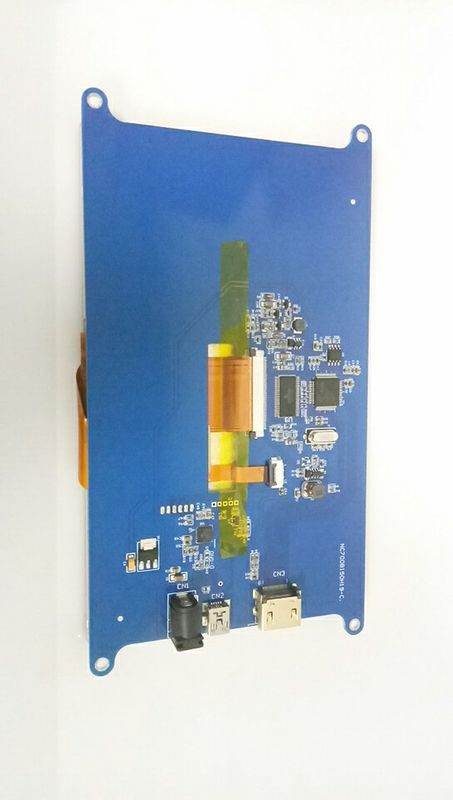 Hoge helderheid HDMI-scherm en PCB-aandrijving voor Raspberry Pi 3 6 O' Clock Viewing Direction 7 inch Transmissive LCD