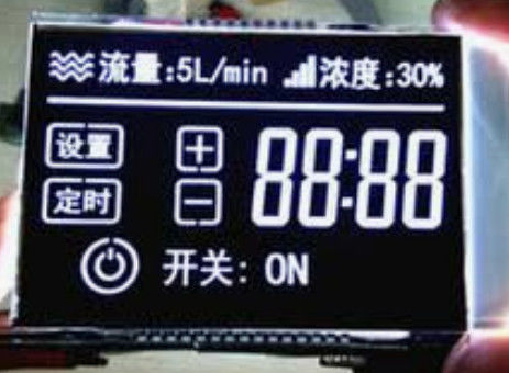 Douane Zwart-wit LCD 7 Segment het type van Vertoningsmodule VA Hoge Contrastlcd Vertoning met Witte LEIDENE Backlight