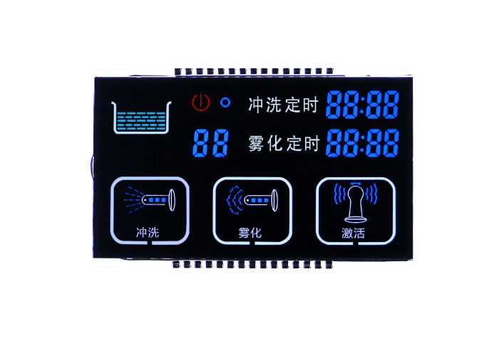 Het Contrastlcd van de speldinterface Hoog Negatief de Vertoningscomité 3.3V van de Vertoningsmodule VA 7 Segmentlcd Vertoning
