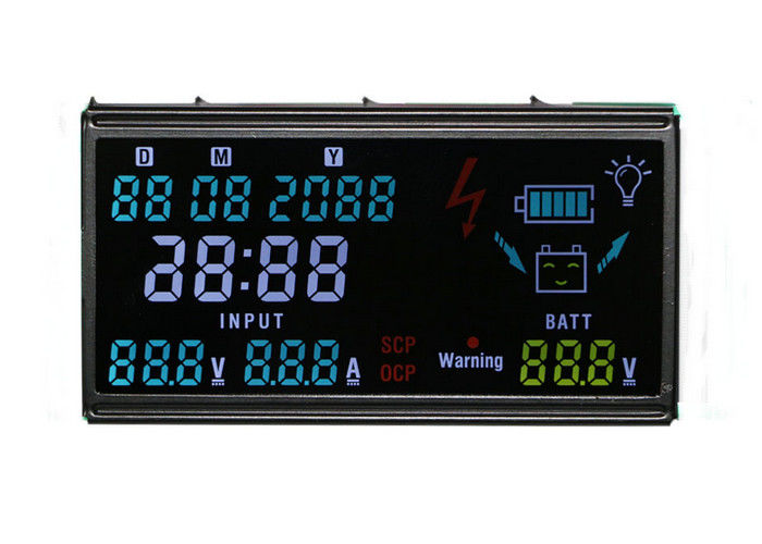 Het Contrastlcd van de speldinterface Hoog Negatief de Vertoningscomité 3.3V van de Vertoningsmodule VA 7 Segmentlcd Vertoning