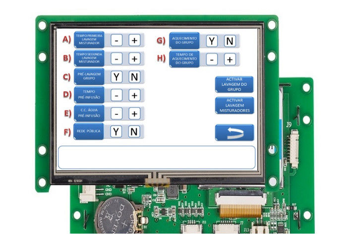 Vertoning van 4,3 Duim de Slimme TFT LCD voor PCB/Numerieke LCD Kleurenvertoning