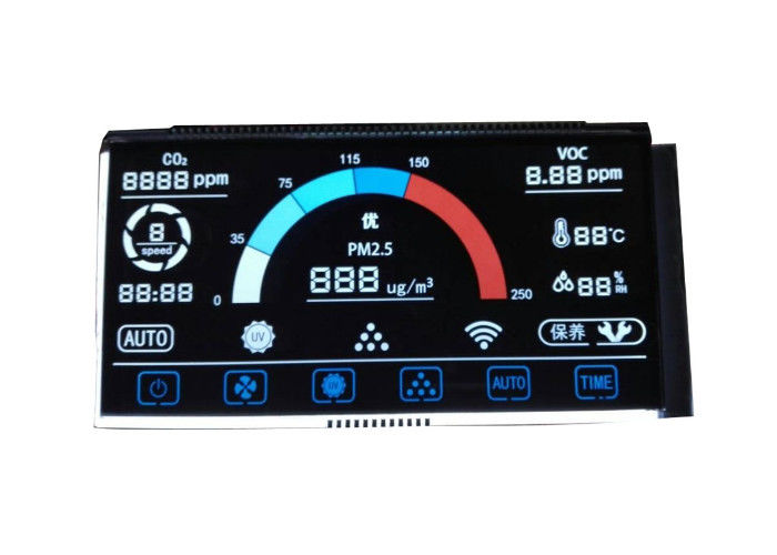 Het Scherm van de douaneva Lcd Vertoning 14 Segmentlcd Cijfer van de Module het Negatieve Vertoning 7 Segmentlcd Module