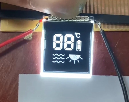 Transparante negatieve 7-segment VA lcd-paneelmodule draagbare slimme medische hoge contrasten