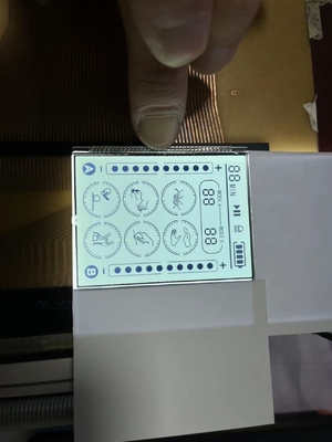 Positief transmittief HTN-LCD-scherm 18 pin brandstofdispenser met oranje achtergrondlicht