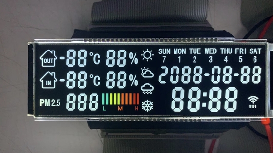 Hoogcontrast VA lcd-scherm Transmisief negatief 7-segment PIN Connect Draagbare medische