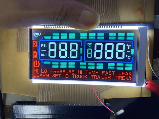 Negatieve cijfers FSTN Scherm Persoonlijk Transmisief Display TN Lcd-module voor bandenspanningsmeter