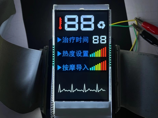 Groothandel Prijs VA Segment LCD Display Kleur PIN Control Screen Witte achtergrondlicht Voor massager