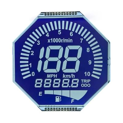 Gepersonaliseerd matrix HTN LCD-scherm Achtvorm Monochroom 7 Segment Grafisch LCD-scherm Voor motorfietsinstrumenten