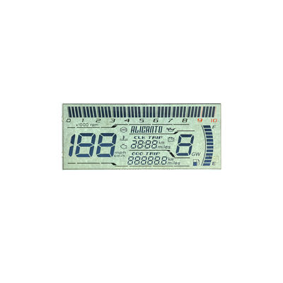 Fabrikant Goedkoop Custom HTN LCD Display Achtvorm Monochroom 7 Segment Grafisch LCD Scherm Voor Motorfiets Instrumenten