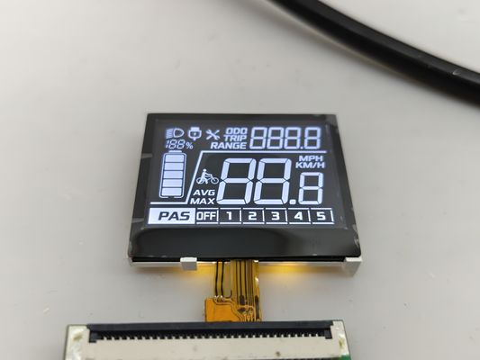 Fabrieksverkoop 7 Segment VA COG LCD-module Op maat gemaakte negatieve voor elektrische fiets