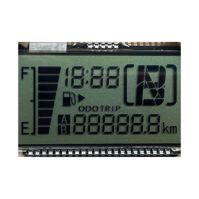 Hoogwaardig aangepast HTN LCD-scherm Achtvorm Monochroom 7 Segment Grafisch LCD-scherm Voor motorfietsinstrumenten