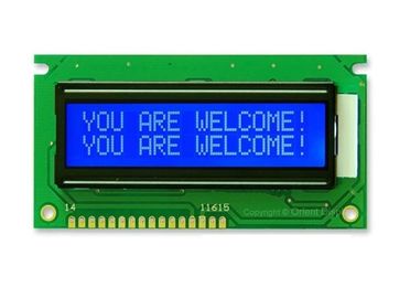 Transmissive Grijze Lcd van Wijzestn LCD Vertoning 16 X 2 Monitormodule met Plicht 1/16