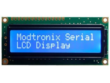 De blauwe Negatieve Module van 16x2 Lcd, Witte LEIDEN Lcd Karaktervertoning Brede het Bekijken Hoek
