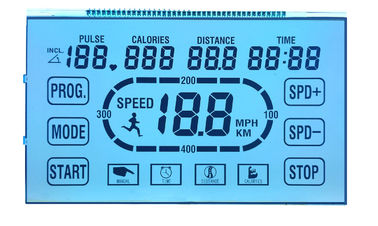 6 Positieve Cijfer van de uur het Transparante STN LCD Vertoning 7 Segment voor het Runnen van Machine