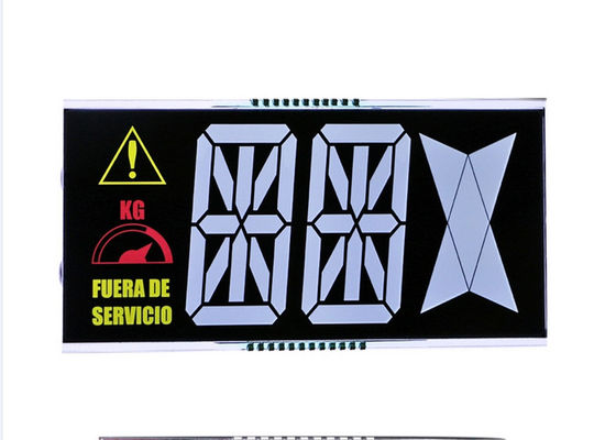 Lcd Vertoning 8 Aantallen van VA DFSTN Lcd het Contrastlcd van de 7 Segment het Decimale Vertoning Negatieve Hoge Wijze Brede het Bekijken Hoekscherm