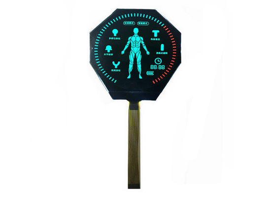 VA Lcd Lcd van het Vertoningsmodule Aangepaste Segment Vertoning, het Ronde Lcd Negatieve Vertoningsscherm, Cijfer 14 Segmentlcd Module