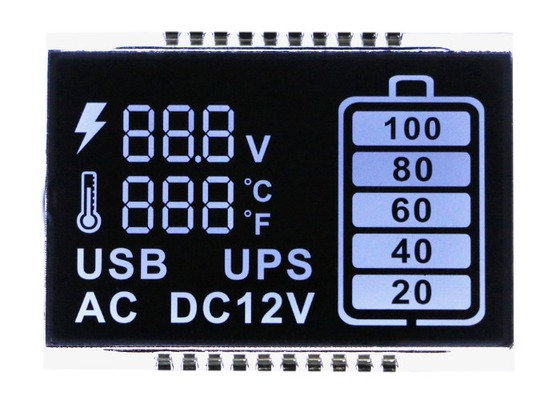 Van de de Vertoningsdouane van Pin Connector Monochrome LCD de Grootteva Zwarte Witte Vertoning